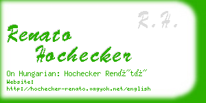 renato hochecker business card